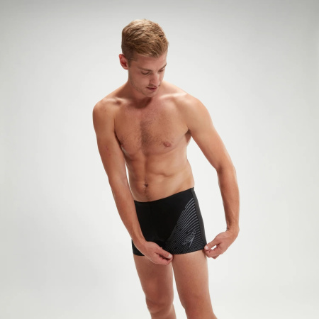 Плавки-шорты Speedo Medley Logo Aquashort (Мужской; 32 (48); черный/серый)